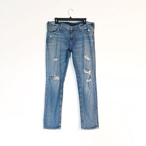 Silver Jeans Light Blue Distressed Jeans‎